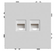Розетка компьютерная 2-местная RJ-45 Stekker RST00-5111-01 Эмили 49874