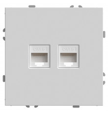 Розетка компьютерная 2-местная RJ-45 Stekker RST00-5111-01 Эмили 49874