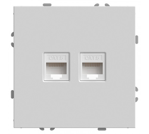Розетка компьютерная 2-местная RJ-45 Stekker RST00-5111-01 Эмили 49874