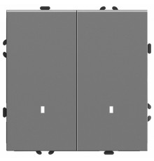 Выключатель 2-клавишный c индикатором Stekker Эмили RSW10-5102-10 49942