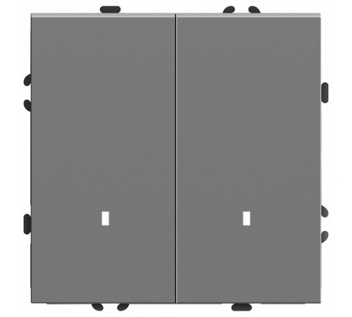 Выключатель 2-клавишный c индикатором Stekker Эмили RSW10-5102-10 49942