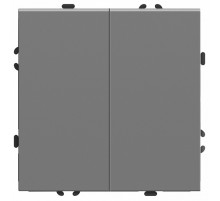Выключатель двухклавишный Stekker RSW10-5104-10 Эмили 49944