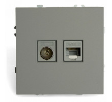 Розетка TV + компьютерная RJ-45 Stekker Эмили RST00-5106-10 49950