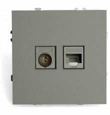 Розетка TV + компьютерная RJ-45 Stekker Эмили RST00-5106-10 49950