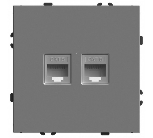 Розетка компьютерная 2-местная RJ-45 Stekker Эмили RST00-5111-10 49952 Розетка компьютерная 2-местная RJ-45 Stekker Эмили RST00-5111-10 49952