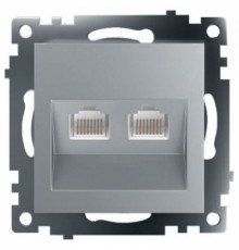 Розетка компьютерная 2-местная RJ-45 Stekker Катрин GLS00-7109-03 50005