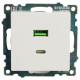 Розетка 2-местная USB + type C Stekker Катрин GLS10-7116-01 50051