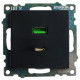 Розетка 2-местная USB + type C Stekker Катрин GLS10-7116-05 50055