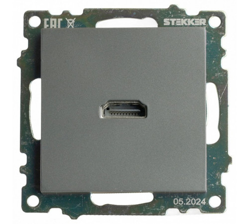 Розетка HDMI 2.1 Type A Stekker Катрин GLS00-7118-06 50059 Розетка HDMI 2.1 Type A Stekker Катрин GLS00-7118-06 50059