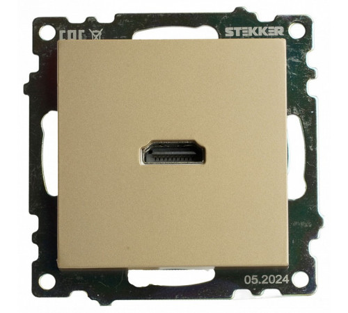 Розетка HDMI 2.1 Type A Stekker Катрин GLS00-7118-08 50060 Розетка HDMI 2.1 Type A Stekker Катрин GLS00-7118-08 50060