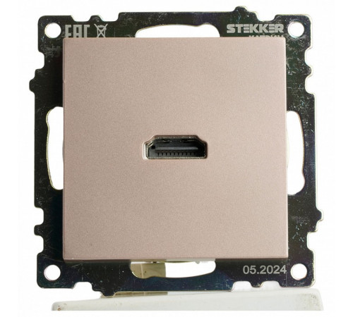 Розетка HDMI 2.1 Type A Stekker Катрин GLS00-7118-02 50063 Розетка HDMI 2.1 Type A Stekker Катрин GLS00-7118-02 50063