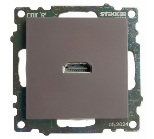 Розетка HDMI 2.1 Type A Stekker Катрин GLS00-7118-04 50064 Розетка HDMI 2.1 Type A Stekker Катрин GLS00-7118-04 50064