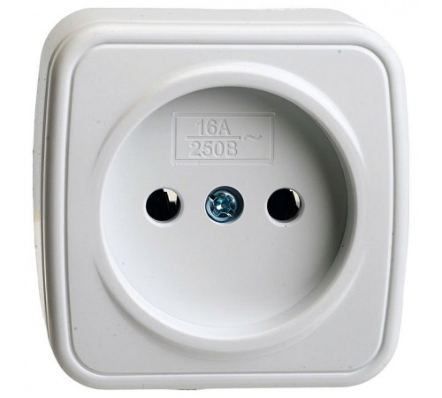 Розетка накладная 1-местная Stekker Basic PST10-501-20 50074