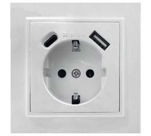 Розетка USB+Type C Stekker Эрна PST16-9016-01 50076 Розетка USB+Type C Stekker Эрна PST16-9016-01 50076