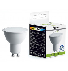 Лампа светодиодная диммируемая Feron LB-561 MR16 GU10 9W 4000K 51062