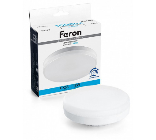 Светодиодная диммируемая лампа Feron LB-456 GX53 12W 6400K 51066 Светодиодная диммируемая лампа Feron LB-456 GX53 12W 6400K 51066