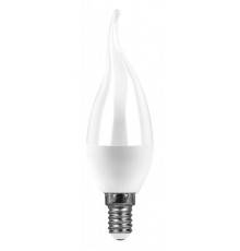Лампа светодиодная Feron E14 13W 6400K свеча на ветру матовая SBC3713 55175