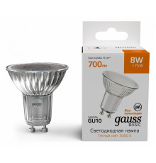 Лампа светодиодная Gauss Basic GU10 8W 3000K 10106182