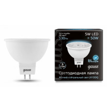 Лампа светодиодная Gauss GU5.3 5W 4100K матовая 101505205
