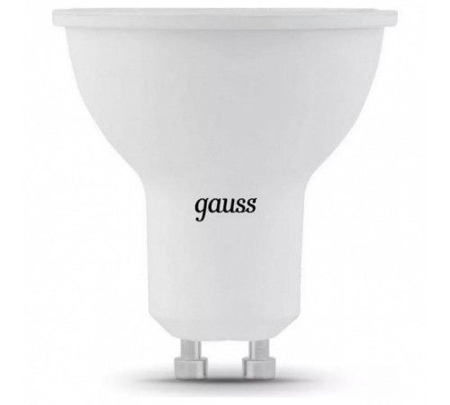 Лампа светодиодная Gauss GU10 5W 6500K матовая 101506305