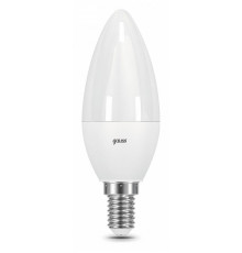 Лампа светодиодная диммируемая Gauss E14 7W 6500K свеча матовая 103101307-D