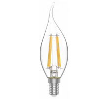 Лампа светодиодная филаментная Gauss E14 4,5W 4100К прозрачная 1041125