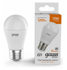 Лампа светодиодная Gauss Basic E27 13W 3000K 10502132