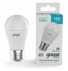 Лампа светодиодная Gauss Basic E27 13W 4000K 10502232