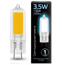 Лампа светодиодная Gauss G4 3.5W 4100K прозрачная 107807203