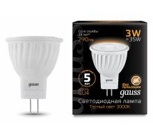 Лампа светодиодная Gauss GU4 3W 2700K матовая 132517103