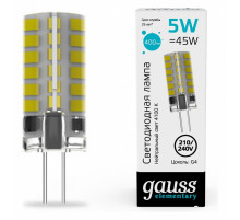 Светодиодная лампа Gauss Elementary G4 5W 4100K 18025