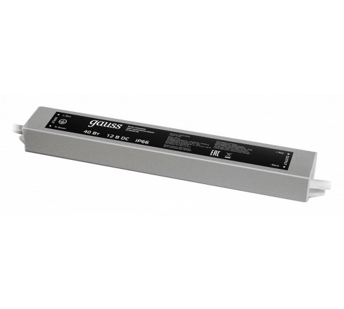 Блок питания Gauss 50Вт DC24 IP66 202022050 Блок питания Gauss 50Вт DC24 IP66 202022050