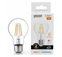Лампа светодиодная Gauss Filament Elementary E27 7W 2700K 22217