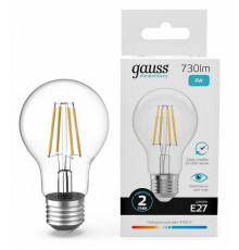 Лампа светодиодная Gauss Filament Elementary E27 9W 4100K 22229