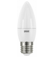 Лампа светодиодная Gauss E27 12W 6500K свеча матовая 30232