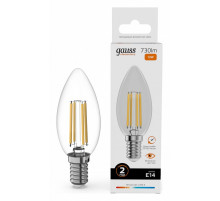 Лампа светодиодная Gauss Filament Elementary E14 12W 2700K 32112