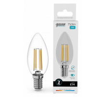 Лампа светодиодная Gauss Filament Elementary E14 12W 4100K 32122