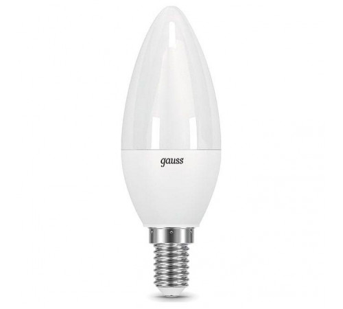 Лампа светодиодная Gauss E14 10W 6500K свеча матовая 33130 Лампа светодиодная Gauss E14 10W 6500K свеча матовая 33130