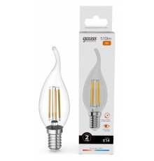 Лампа светодиодная Gauss Filament Elementary E14 8W 2700K 42118