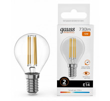 Лампа светодиодная Gauss Filament Elementary E14 12W 2700K 52112