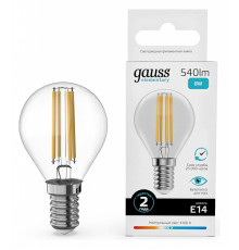 Лампа светодиодная Gauss Filament Elementary E14 8W 4100K 52128