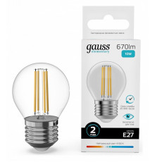 Лампа светодиодная Gauss Filament Elementary E27 10W 4100K 52220