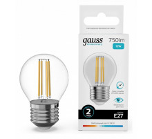 Лампа светодиодная Gauss Filament Elementary E27 12W 4100K 52222