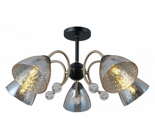 Люстра на штанге Illumico IL0230-5CSQ-29 BK AB