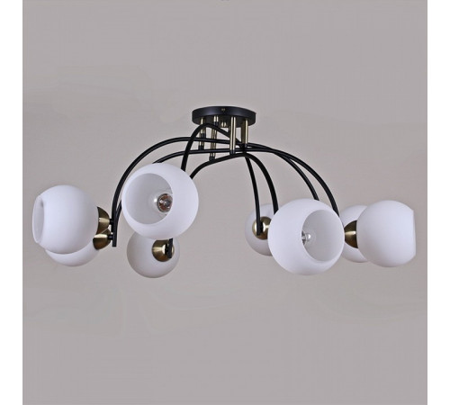 Люстра на штанге Illumico IL0250-8CSQ-79 BK AB Люстра на штанге Illumico IL0250-8CSQ-79 BK AB