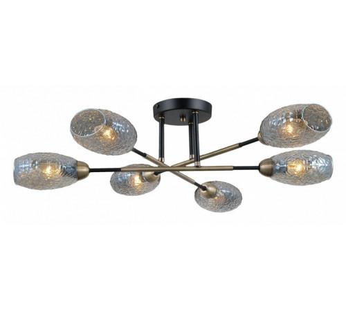 Люстра на штанге Illumico IL0255-6CSQ-79 BK AB Люстра на штанге Illumico IL0255-6CSQ-79 BK AB