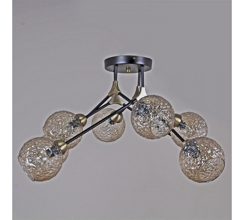 Люстра на штанге Illumico IL0264-8CSQ-79 BK AB