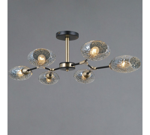Люстра на штанге Illumico IL0272-6CSQ-25 BK AB TRENTO Люстра на штанге Illumico IL0272-6CSQ-25 BK AB TRENTO