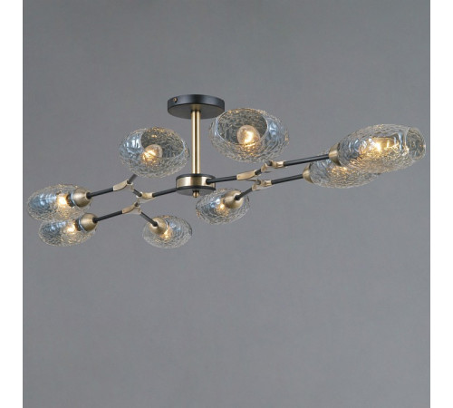 Люстра на штанге Illumico IL0272-8CSQ-25 BK AB TRENTO