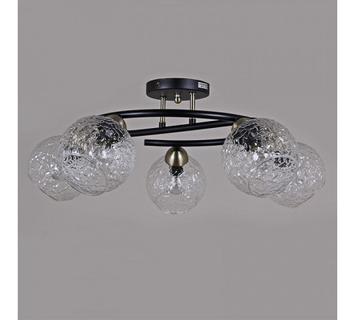 Люстра на штанге Illumico IL0296-5CSQ-79 BK AB Люстра на штанге Illumico IL0296-5CSQ-79 BK AB